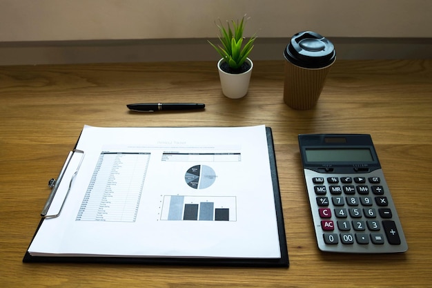 Tax preparation workspace with organized documents